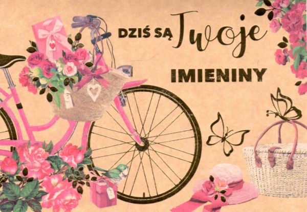 Karnet EKO IMIENINY B6 różne wzory - 17497 5901646053120