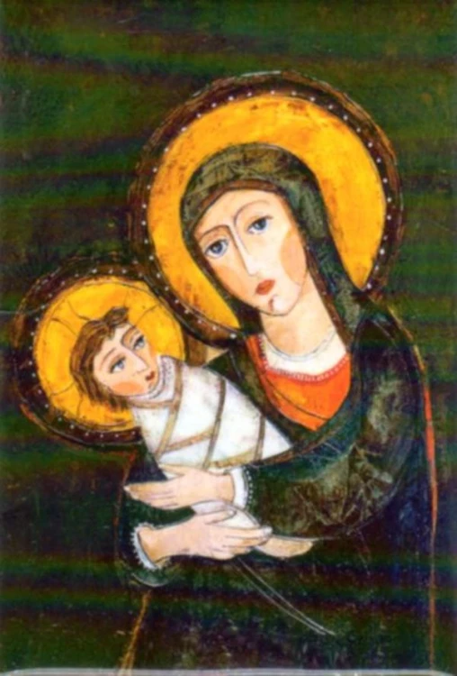 MAGNES Obrazek Matka Boża z Dzieciątkiem 5x8cm - 17271