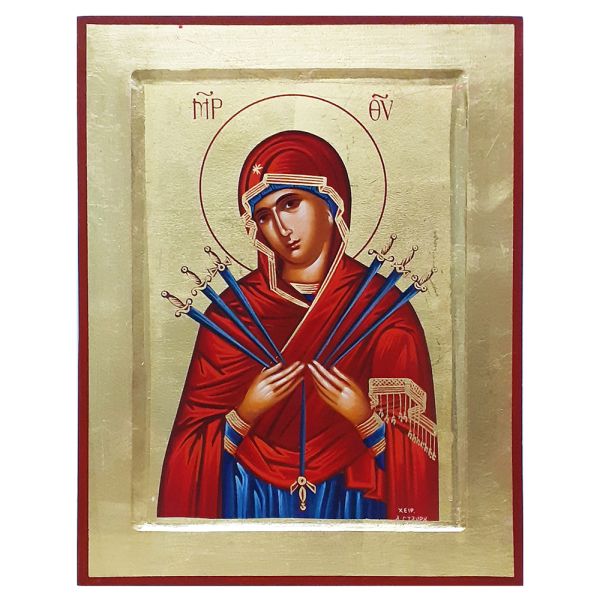Ikona 24x31cm Matka Boża Siedmiu Boleści - ! - 17221