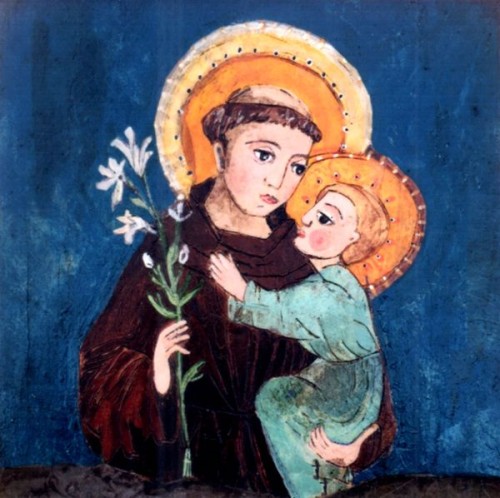 Obrazek - KAFELEK Św. Antoni 15x15cm (ceramiczny) - 15953