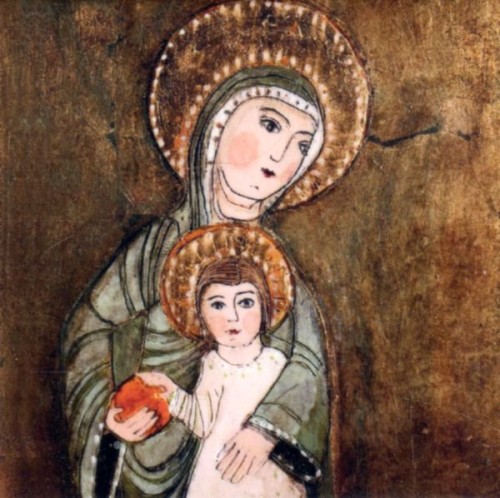 Obrazek - KAFELEK Matka Boża z Dzieciątkiem 11x11cm (ceramiczny) - 13374