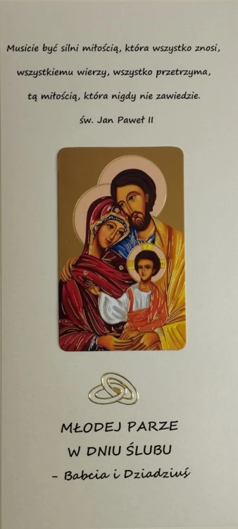 Karnet ŚLUB od BABCI I DZIADKA ręcznie robiony różne wzory - 13112