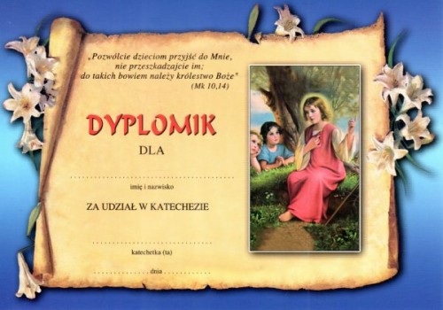 Dyplomik "ogólny" Pan Jezus i dzieci - 12192