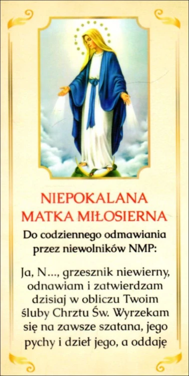 Zakładka do książki - Niepokalana Matka Miłosierna - 11860