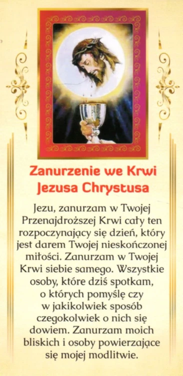 Zakładka do książki - Zanurzenie we Krwi Jezusa Chrystusa - 11858