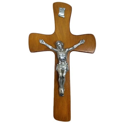 Krzyż wiszący drewniany h25cm MAHOŃ - 11506