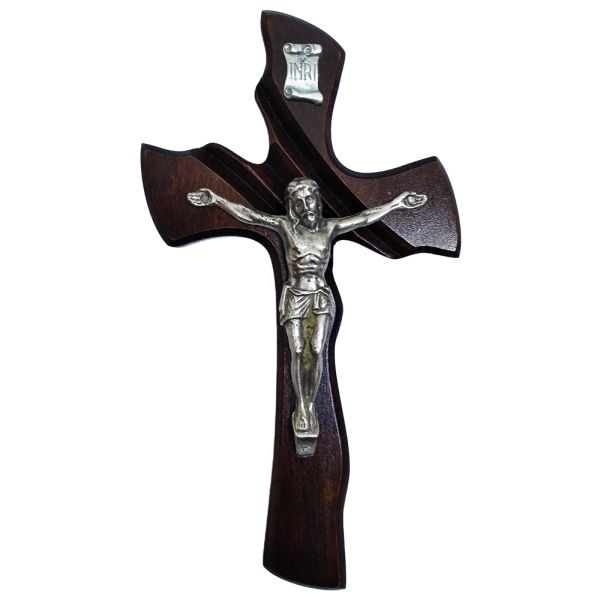 Krzyż wiszący drewniany h20cm WENGE (nr9) - 11493