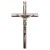 Krzyż wiszący drewniany h16cm wiśnia wąski z wkładką - 11449