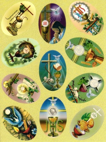Naklejki eucharystyczne (11 naklejek) - 11298