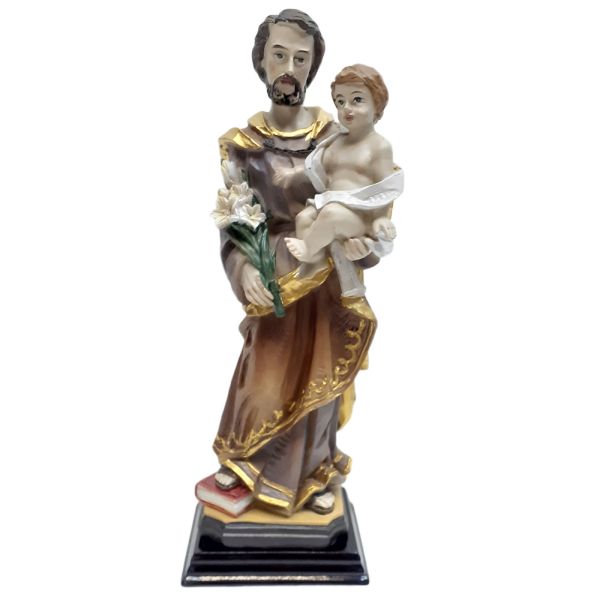 Figura Św. Józef z dzieciątkiem 20cm z żywicy - 10822