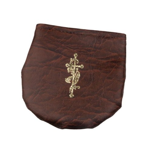 Etui duże na rzep - brązowe - 10288