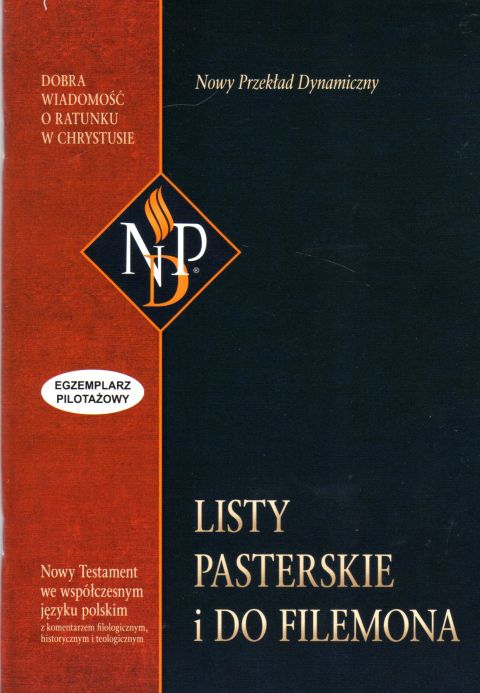 Listy Pasterskie i do Filemona. Nowy przekład dynamiczny (książka), Biblia, Oficyna Wydawnicza VOCATIO, 2021 r., oprawa miękka - 10247 9788363828318