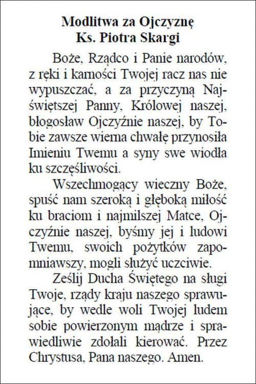 Obrazek Matka Boża Częstochowska. Modlitwa za ojczyznę ks. Piotra Skargi - 09878