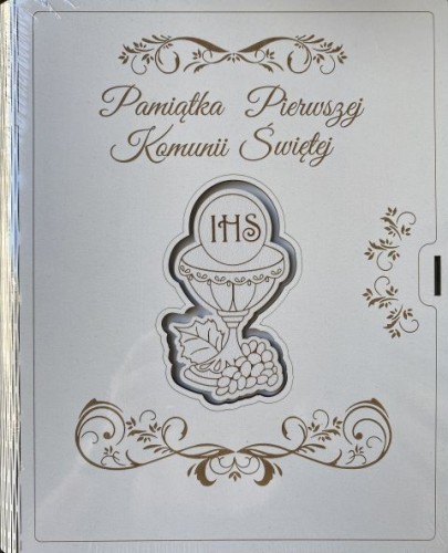 Biblia na każdy dzień "Bóg jest z nami" Pam. I Komunii Św. (skóra srebro) w pudełku ze sklejki (książka) - Rhona Davies, Biblie dla dzieci, Wydawnictwo Drukarnia Diecezjalna - Sandomierz, 2015 r., oprawa twarda - 66655 5902983913115
