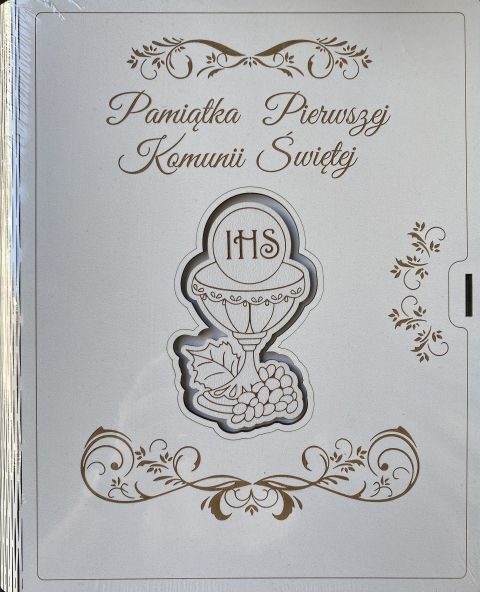 Biblia na każdy dzień "Bóg jest z nami" Pam. I Komunii Św. (skóra srebro) w pudełku ze sklejki (książka) - Rhona Davies, Biblie dla dzieci, Wydawnictwo Drukarnia Diecezjalna - Sandomierz, 2015 r., oprawa twarda - 66655 5902983913115