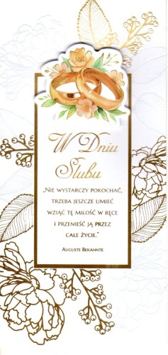 Karnet Ślub ręcznie robiony (obrazek na gąbce) różne wzory - 21535 5902846853138