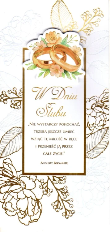 Karnet Ślub ręcznie robiony (obrazek na gąbce) różne wzory - 21535 5902846853138