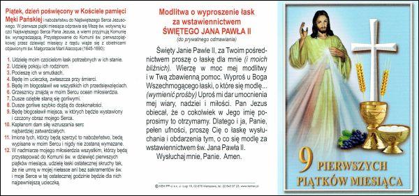9 pierwszych piątków miesiąca - składanka (Jezs Miłosierny, niebieski) - 63427