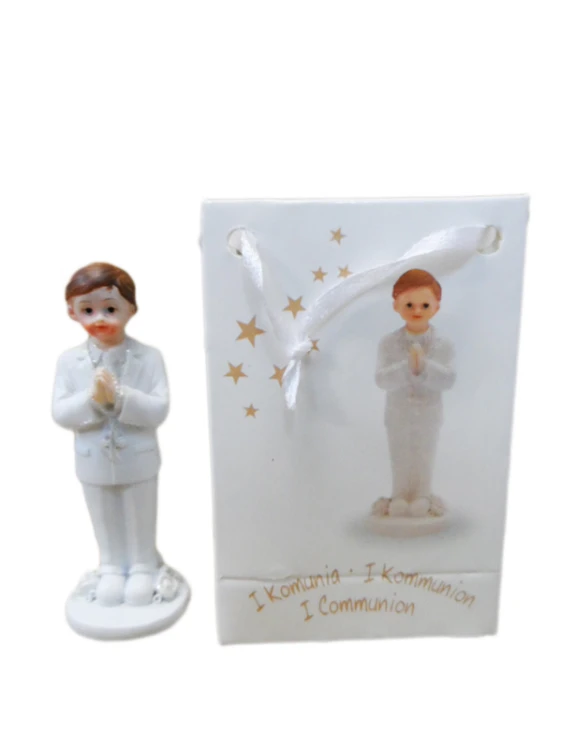 Figura I Komunia Święta CHŁOPIEC 8cm (w torebce) - 60264