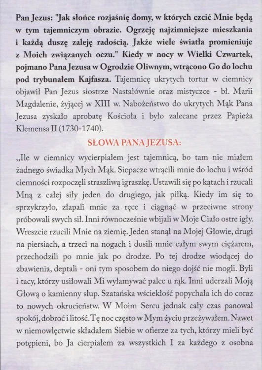 Ukryte Męki Pana Jezusa w Ciemnicy - 64206