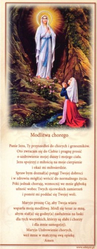 Zakładka do książki - Modlitwa chorego - 05540
