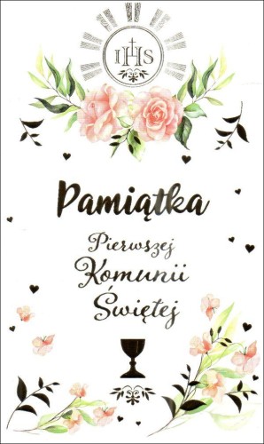 Karnet I Komunia Św. KOLOR (różne wzory) - 12211