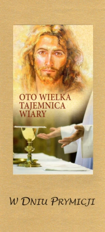 Karnet PRYMICJE ręcznie robiony różne wzory - 13277