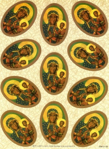 Naklejki Matka Boża Częstochowska (11 naklejek) - 64324