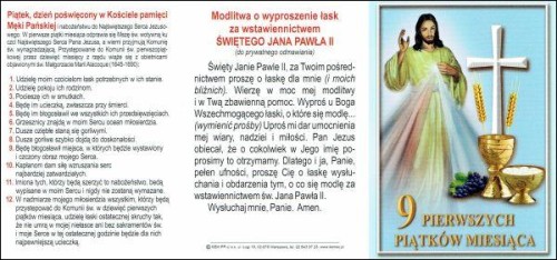 9 pierwszych piątków miesiąca - składanka (Jezs Miłosierny, niebieski) - 63427