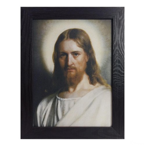 Obraz 30x40cm Pan Jezus rama drewniana  NA PŁÓTNIE - 62480