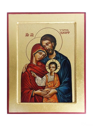 Ikona Św. Rodzina ŚREDNIA 18x23cm - 61881