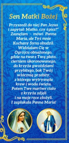 Zakładka do książki - Sen Matki Bożej - Wydawnictwo Druczek  (opr.)  - 60290