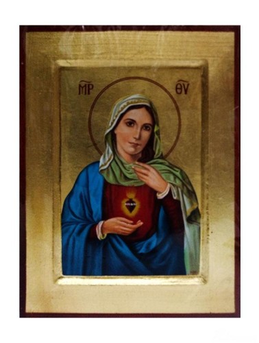 Ikona 18x24cm Serce Matki Bożej - 58559