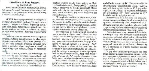 Akt oddania się Panu Jezusowi przeciw niepokojom i zmartwieniom w/g D.D.Ruotolo - 56363