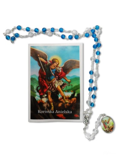 KORONKA    Anielska - różaniec + modlitwa (9x3 oczka) - 55978 5902689304040