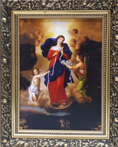 Obraz 30x40cm Matka Boża Rozwiązująca     Węzły rama mak - 54875