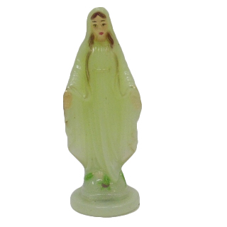Figura Matka Boża Niepokalana 10cm fosforyzująca plastikowa - 43867