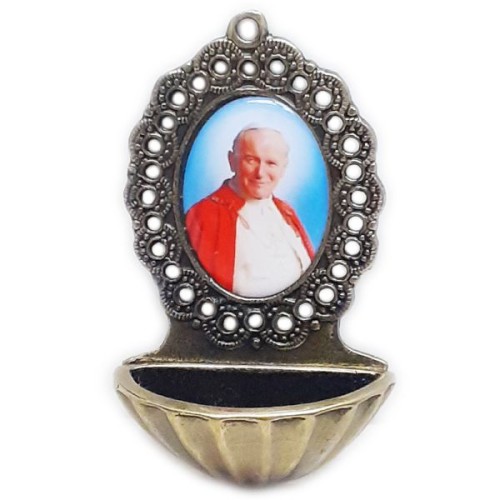 Kropielnica metalowa Jan Paweł II 9cm - 29145