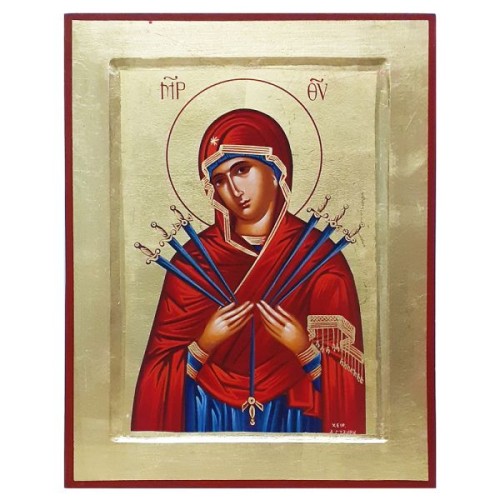 Ikona 24x31cm Matka Boża Siedmiu Boleści - ! - 17221