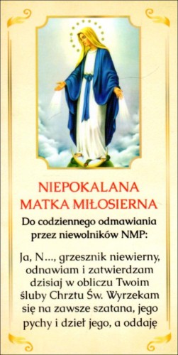 Zakładka do książki - Niepokalana Matka Miłosierna - 11860