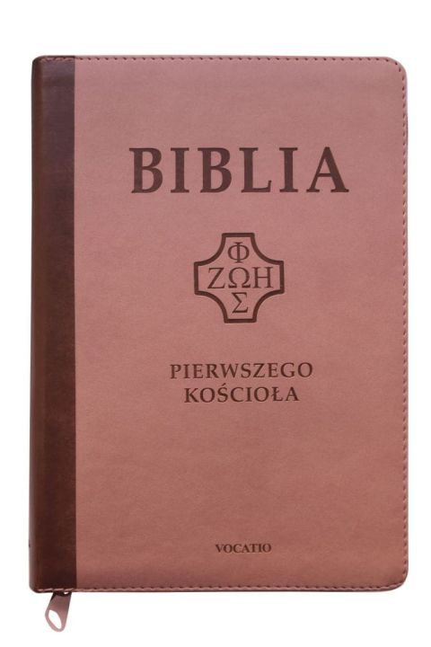 Biblia Pierwszego Kościoła róż wenecki wycięcia paginatory etui na zamek (książka) - praca zbiorowa, Biblia, Oficyna Wydawnicza VOCATIO, 2020 r., oprawa zintegrowana - 63709 9788378298632