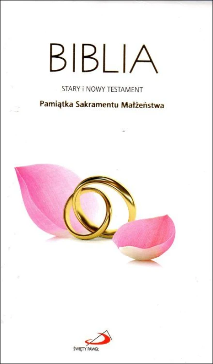 Pismo Św.SiNT "z rybką" Pamiątka Ślubu (książka) - -, Biblia, Edycja św. Pawła, 2015 r., oprawa twarda - 56778 5907564023702