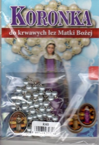 Koronka do krwawych łez Matki Bożej (+różaniec) (książka) - Małgorzata Pabis, maryjne, Dom Wydawniczy Rafael, 2015 r., oprawa miękka - 50212 9788375698022
