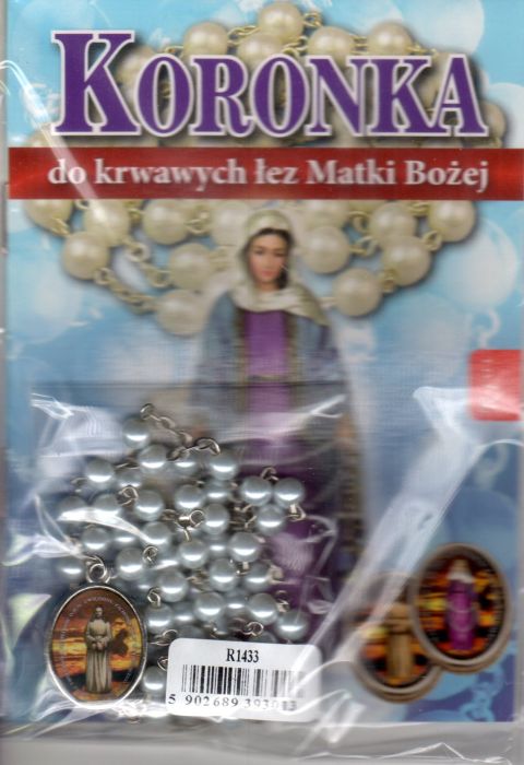Koronka do krwawych łez Matki Bożej (+różaniec) (książka) - Małgorzata Pabis, maryjne, Dom Wydawniczy Rafael, 2015 r., oprawa miękka - 50212 9788375698022