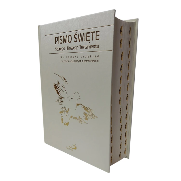 Pismo Św.SiNT biała, duży, wycięcia (książka) - praca zbiorowa, Biblia, Edycja św. Pawła, 2013 r., oprawa twarda - 40148 9788377972229