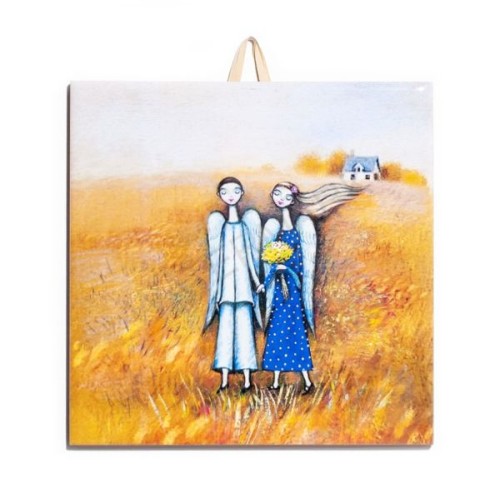 Kafelek na ceramice 15x15cm  "Życie to podróż" - 68577