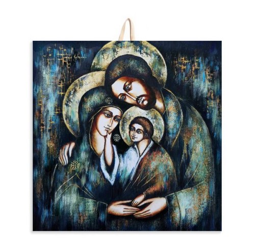 Ikona na ceramice 15x15cm Św. Rodzina - 68574