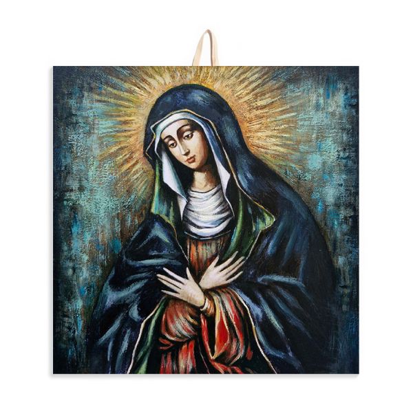 Ikona na ceramice 15x15cm Matka Boża Miłosierdzia (Ostrobramska) - 68570