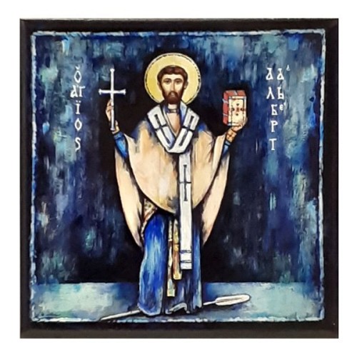 Ikona na ceramice 15x15cm Święty Wojciech - 67440