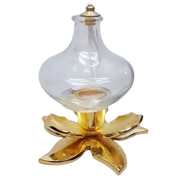 Lampka wieczna oliwna z osłonką (h10cm) - 66981